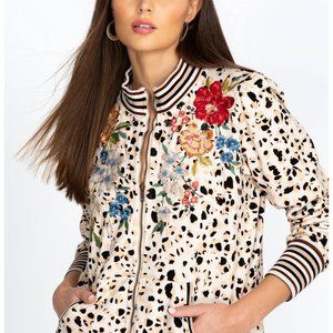 Johnny Was Josephine Mock Zipper Sweatshirt